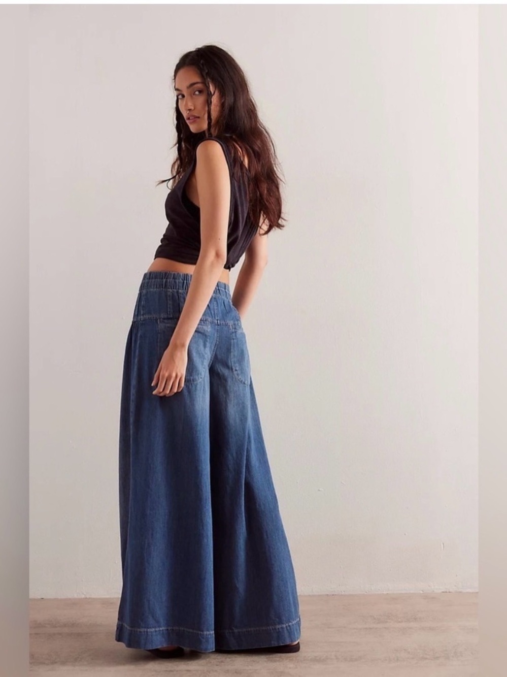 New Free People We The Free Forget Me Knot Pull-On Jeans Size S - Picture 5 of 12